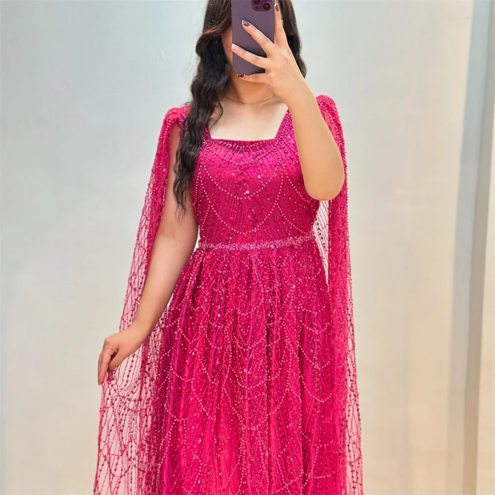 كاثي مخصص ألف خط ساحة طوق مطرزة فساتين لحضور الحفلات الموسيقية الديكور شال vestidos de noiva ثنيات الطابق طول مساء رسمي