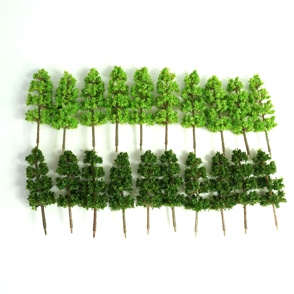 20 Pieces 1 200 Scale Building Architecture Model Trees Plants Fake Tree