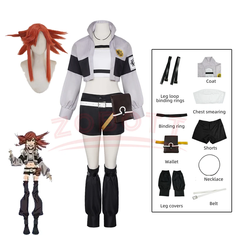 

Anime Gachiakuta Riyo Reaper Cosplay Costume Uniform Riyo Wig Akuta Cleaners Halloween Carnival Party Props For Women Girls