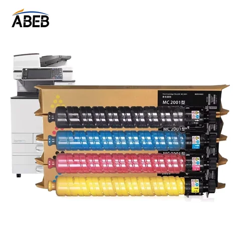 1PCS MC2001 Toner Cartridge For Ricoh MC2000 MC2000ew MC2001 High Quality New Compatible Copier Color Toner BK:318g CMY:261g