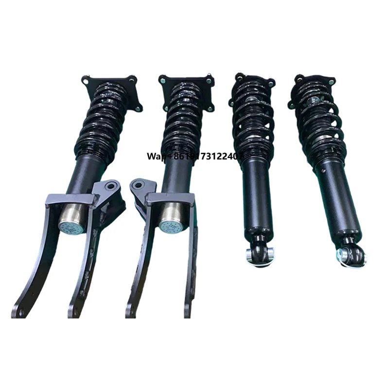 

New J-Plus Adjustable Four-Wheel Drive Front/Rear Coil Spring Steel Shock Absorbers External Nitrogen Reservoir Black Finish