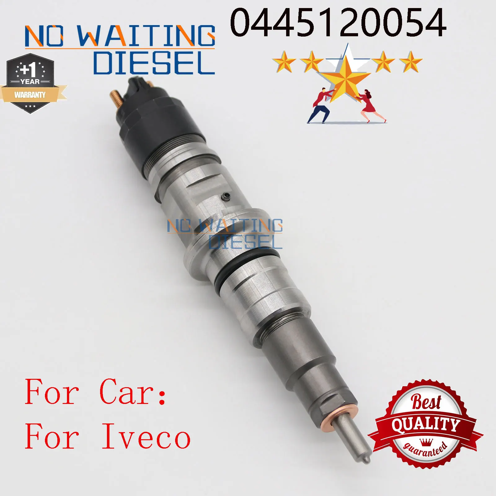 0445120054 Common Rail Exchange Injector 0986435545 Fuel Injector Assembly 2855491 504091504 For IVECO