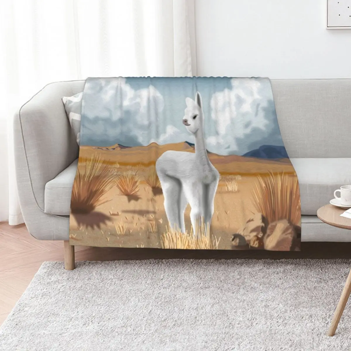 BABY ALPACA Peruvian Andes Throw Blanket Polar Blankets For Sofas Designers Personalized Gift Loose Blankets