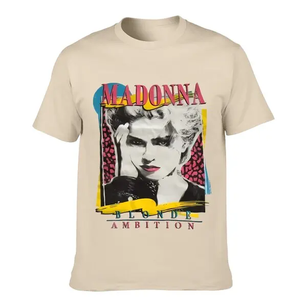 Madonna Blonde Ambition T-shirt White Reprint Unisex All Size BC5482024 High quality Brand T shirt Casual Printed 100% Cotton