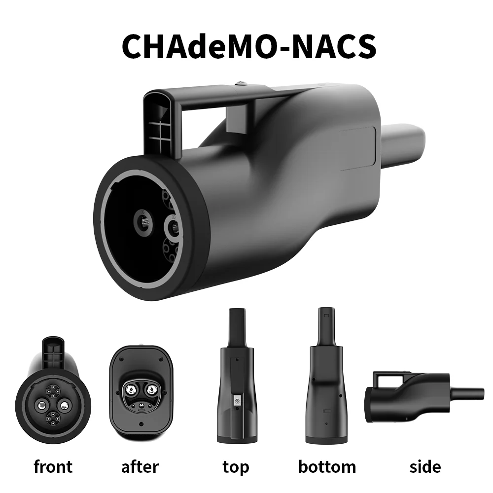 2025 Hot Sale CHAdeMO-NACS DC Charging Adapter 250A 1000V DC CHAdeMo to Tesla IP54 Waterproof Fast EV Charging Connector - Image 2