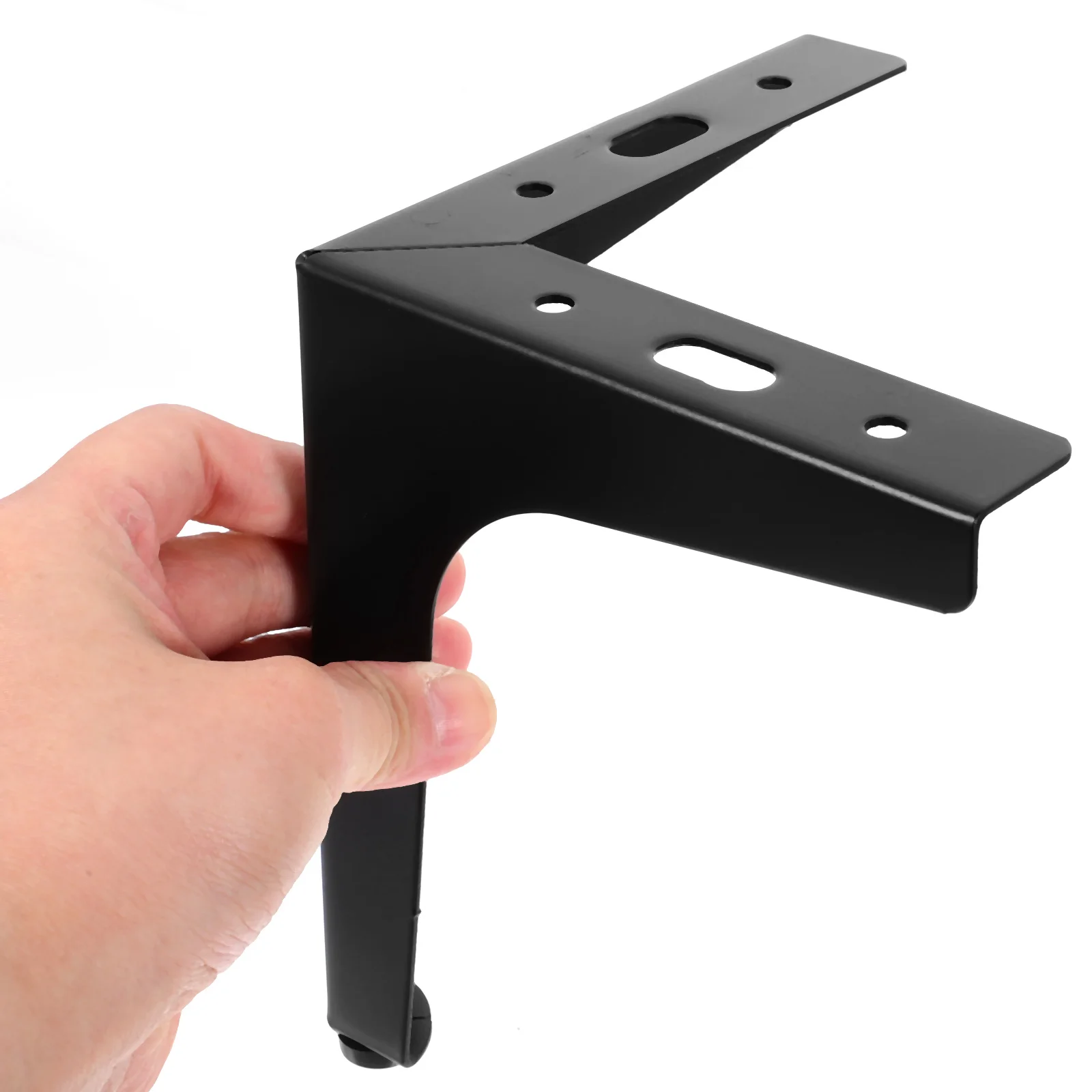 

4pcs Black Triangular Furniture Legs 15cm Sturdy Support Modern Replacement Metal Feet for Sofa Table Cabinet Couch