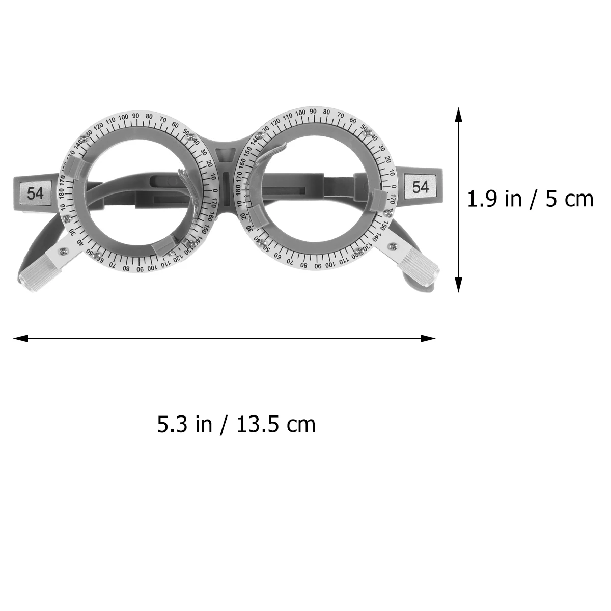 

Adjustable Optic Trial Lens Frame Eye Optometry Glasses Optometry Optician Pd 54 Telescopic Frame Legs Silicone Nose Rest