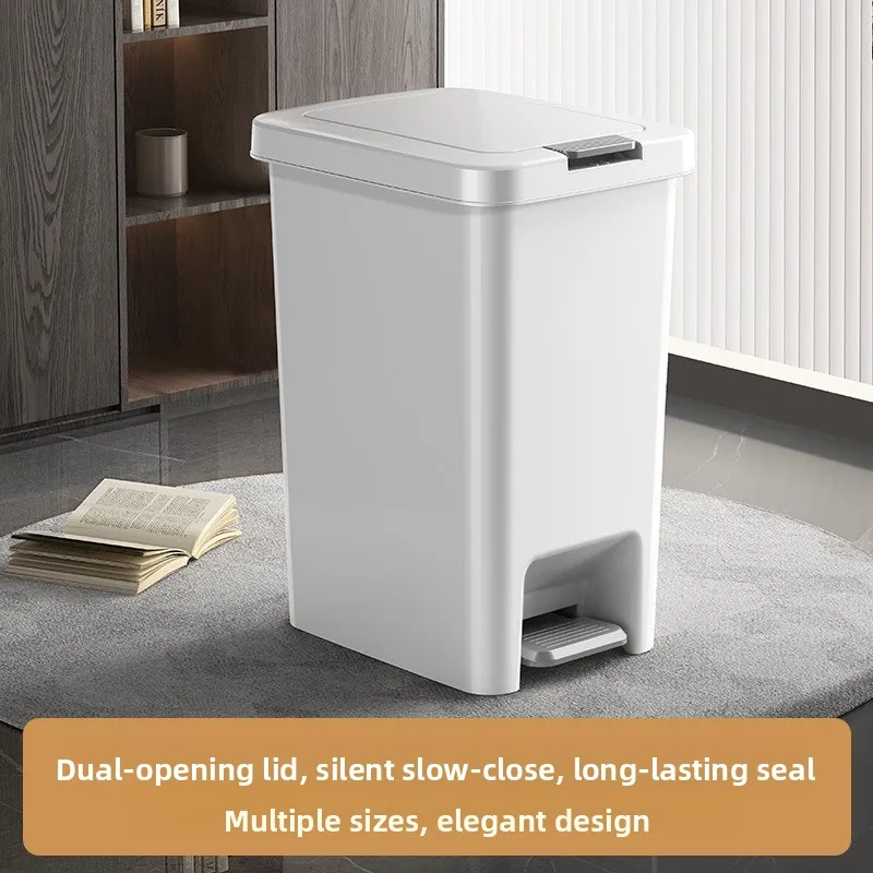 Large Size Foot Pedal Trash Can Cover Sleeve Sun Protection Home Kitchen Bathroom Bedroom Living Room Dormitory with Lid
