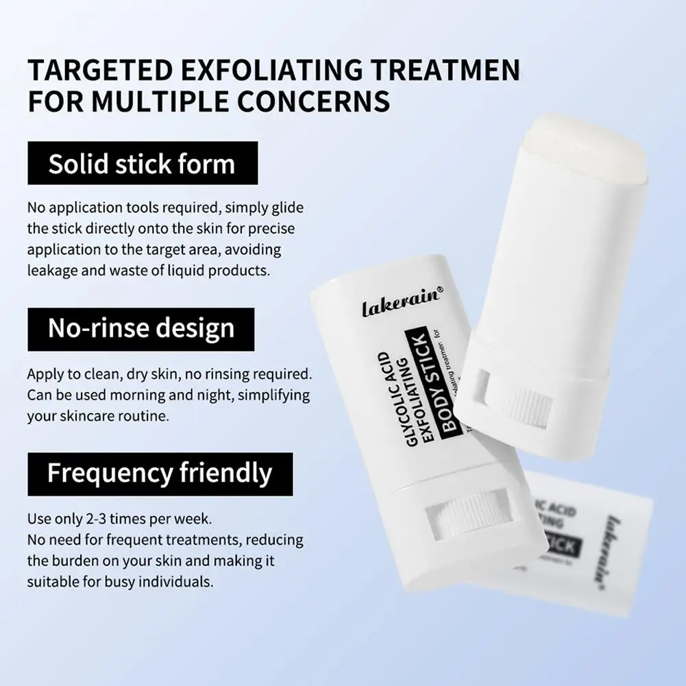 

2026 Гликолевая кислота: Отшелушивающий стик для тела. Разглаживает и смягчает грубую, неровную кожу, глубоко увлажняет, выравнивает тон кожи.