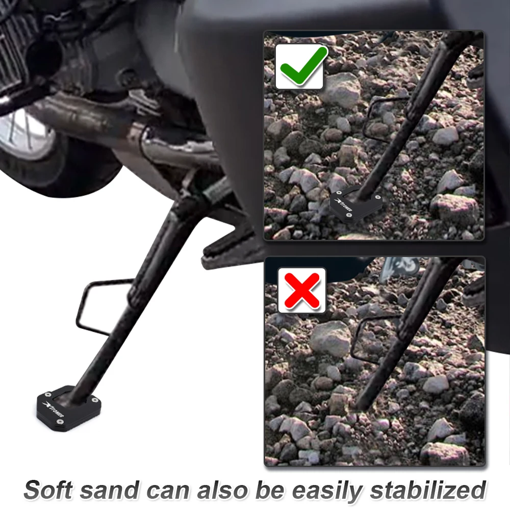 Per BMW R1150GS 1999 2000 2001 2002 2003 2004 2005 2006 Moto Cavalletto Scarpa Cavalletto Laterale Ingranditore Estensione Ingranditore Pate Pad