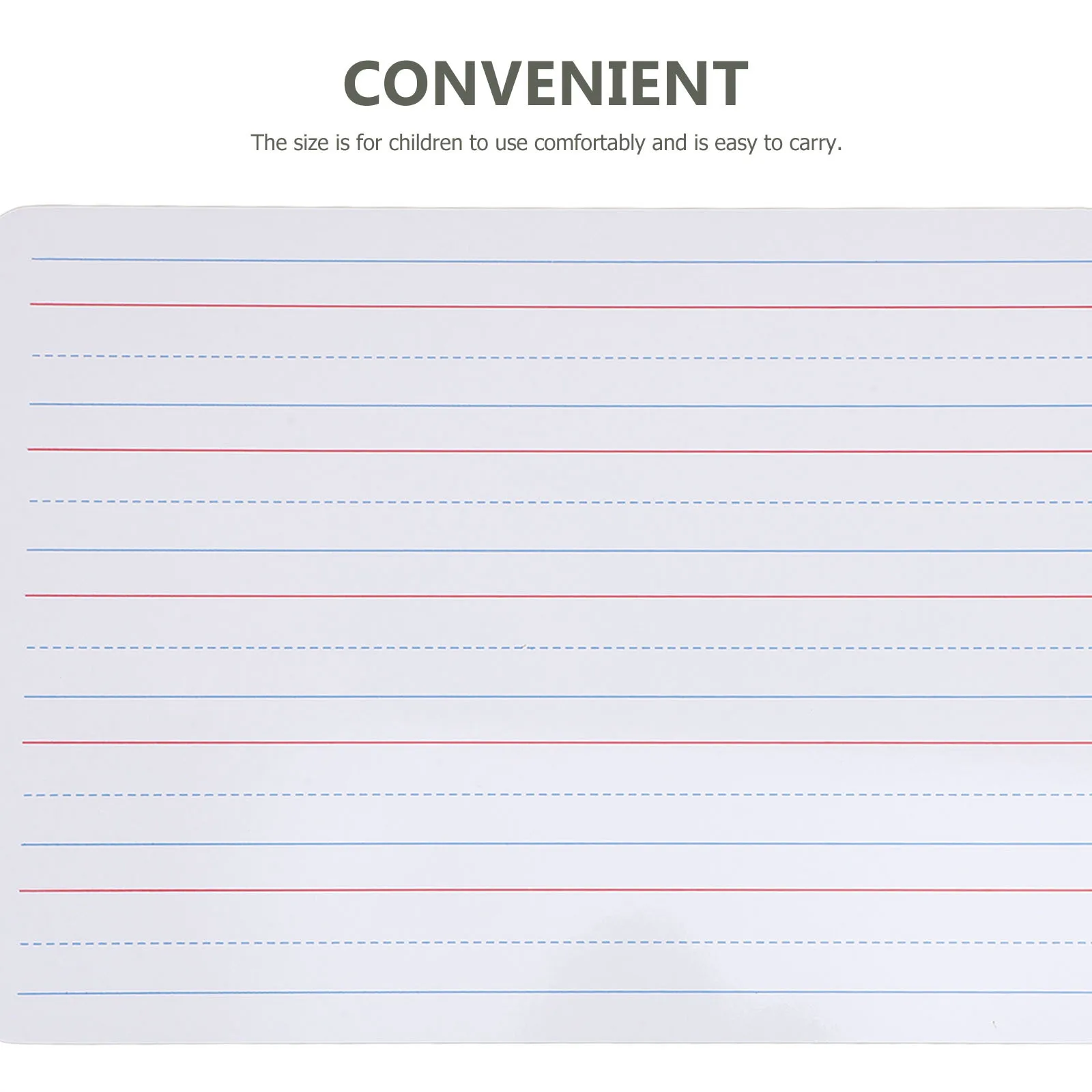 2 قطعة سبورة بيضاء قابلة للمسح الجاف على الوجهين للوحة بيضاء صغيرة لممارسة الكتابة في الفصل الدراسي والمدرسة المنزلية مع خطوط