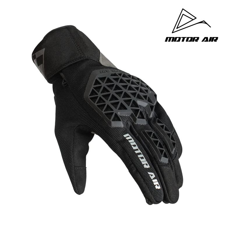 

Motor Air Motorcycle Cushioning Shock Absorption Riding Gloves Grid Leather Non-slip Wear-resistant Summer Breathable Equipment