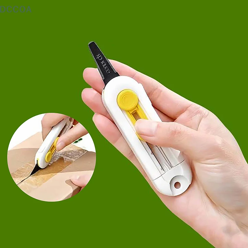 Magnetic Mini Box Cutter Portable Box Cutter Letter Opener And Paper Cutter Retractable Blade Durable Mini Box