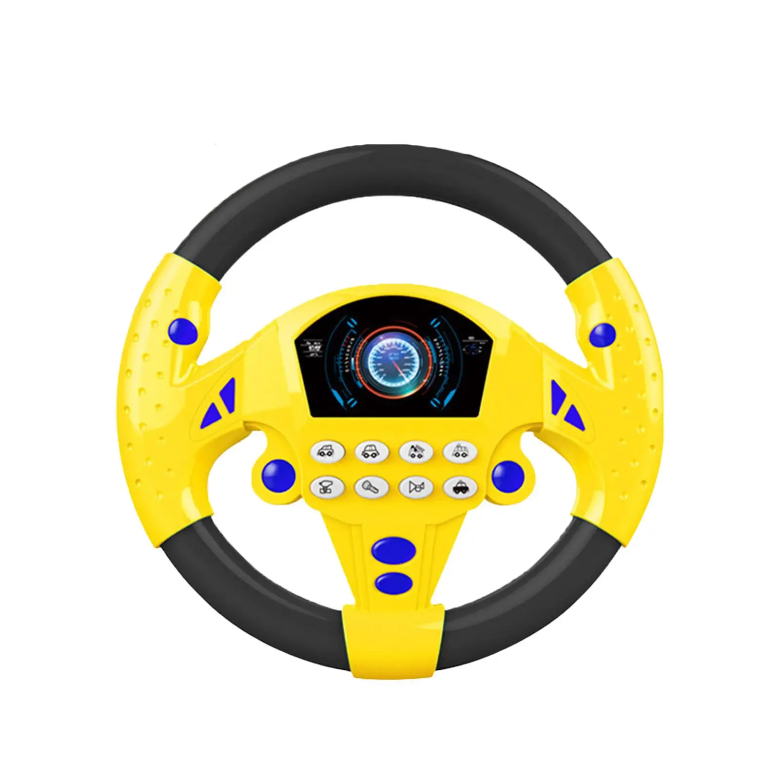 Electric Simulated Car Driving Steering Wheel Kids Interactive Toy With Toy Light Car Toy Driving Sound Baby Education N8O1