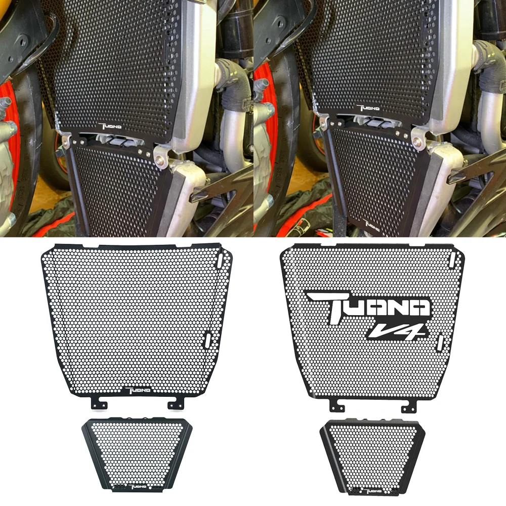 Motorcycle For Aprilia Tuono V4 1100/FACTORY 2021 2022 2023 2024 Factory Radiator Guard Grille Cover Oil Cooler Guard Cover