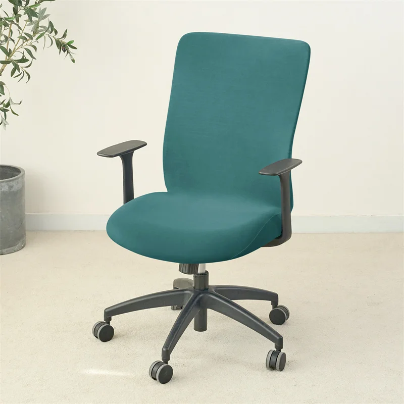 1PC Einfarbig Büro Sessel Abdeckung Stretch Spandex Computer Stuhl Abdeckungen Lift Rotierenden Stuhl Fall Funda Silla Escritorio – Detail 20
