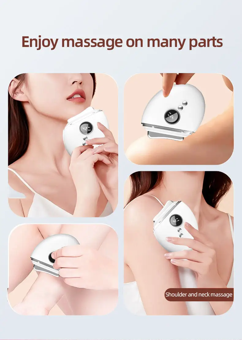 

Microcurrent Skin Tightening Facial Lift Electric Guasha Massager Beauty Tools