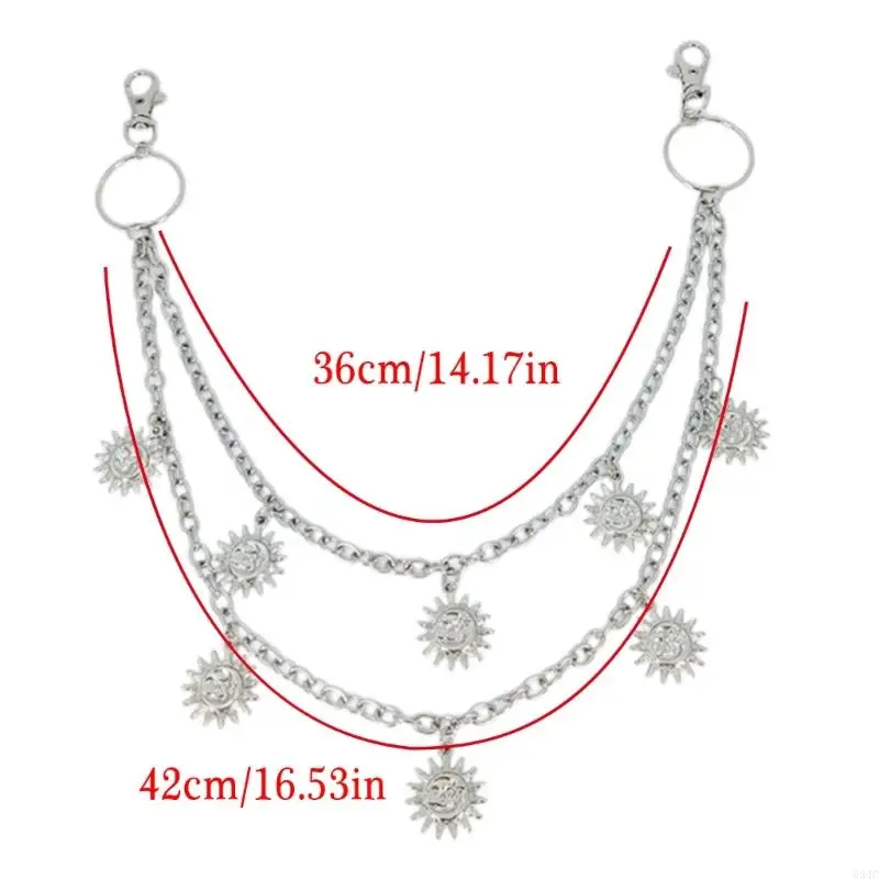 634C Star Charm Pants Chain Multilyer Bag Chain