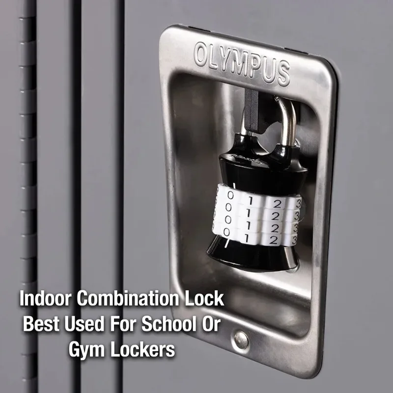 Master 1535D Lock Portable Combination Padlock with Password Required Keyless Lock Gym School Fitness Club Safety Locker Lock