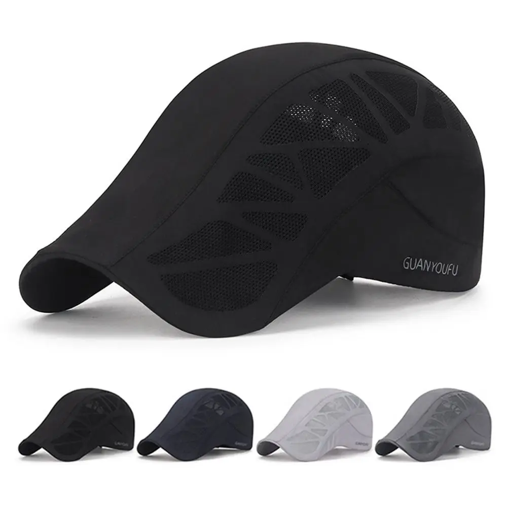Image of Herren Mode Golf Driving Newsboy Letter Sun Cap Beret Hat Baseball Cap Cabbie Hat