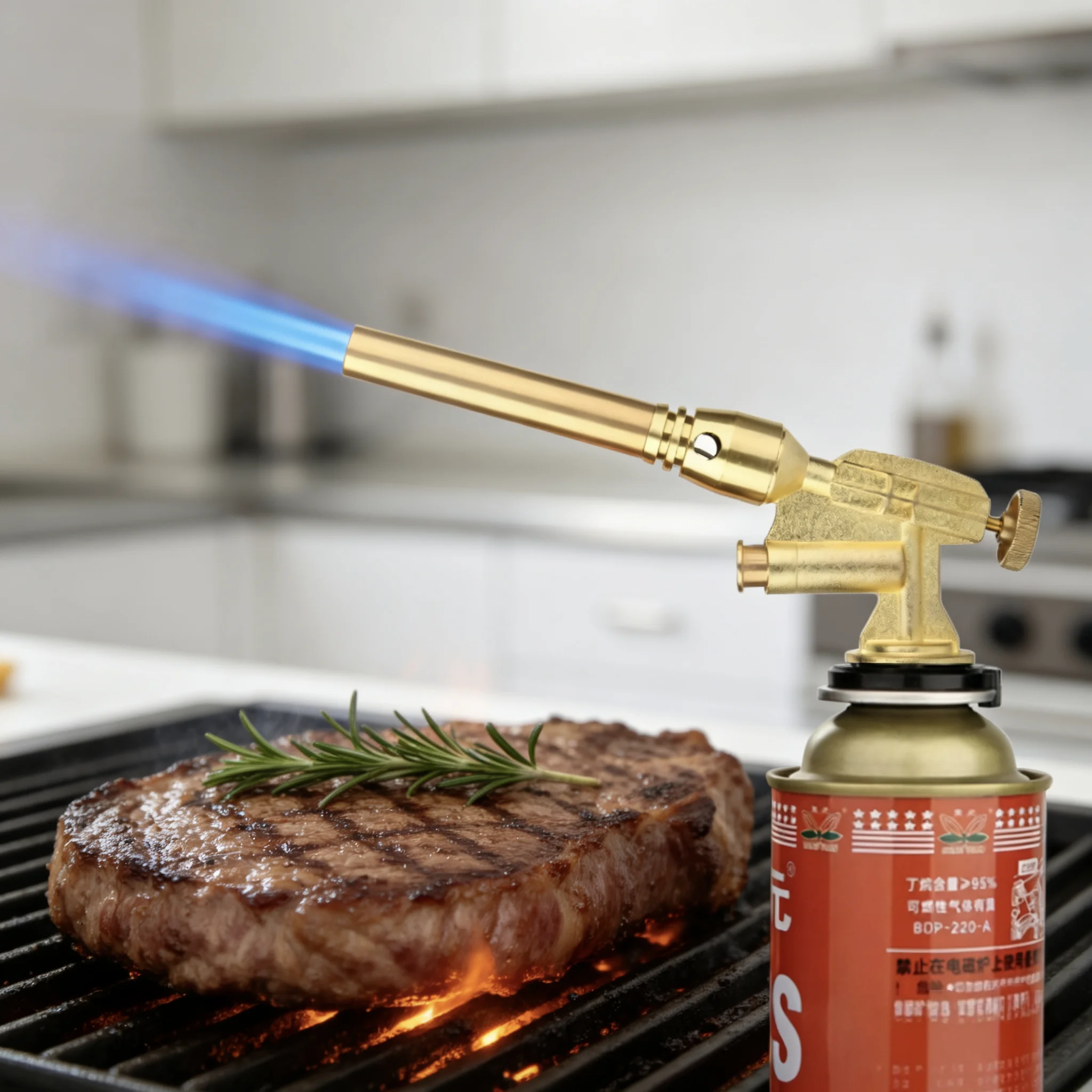

Welding Gas Torch Nozzle Copper Butane Gas Burner Flame Gun Outdoor Camping BBQ Kitchen Lighter Welding Equipment Flamethrower