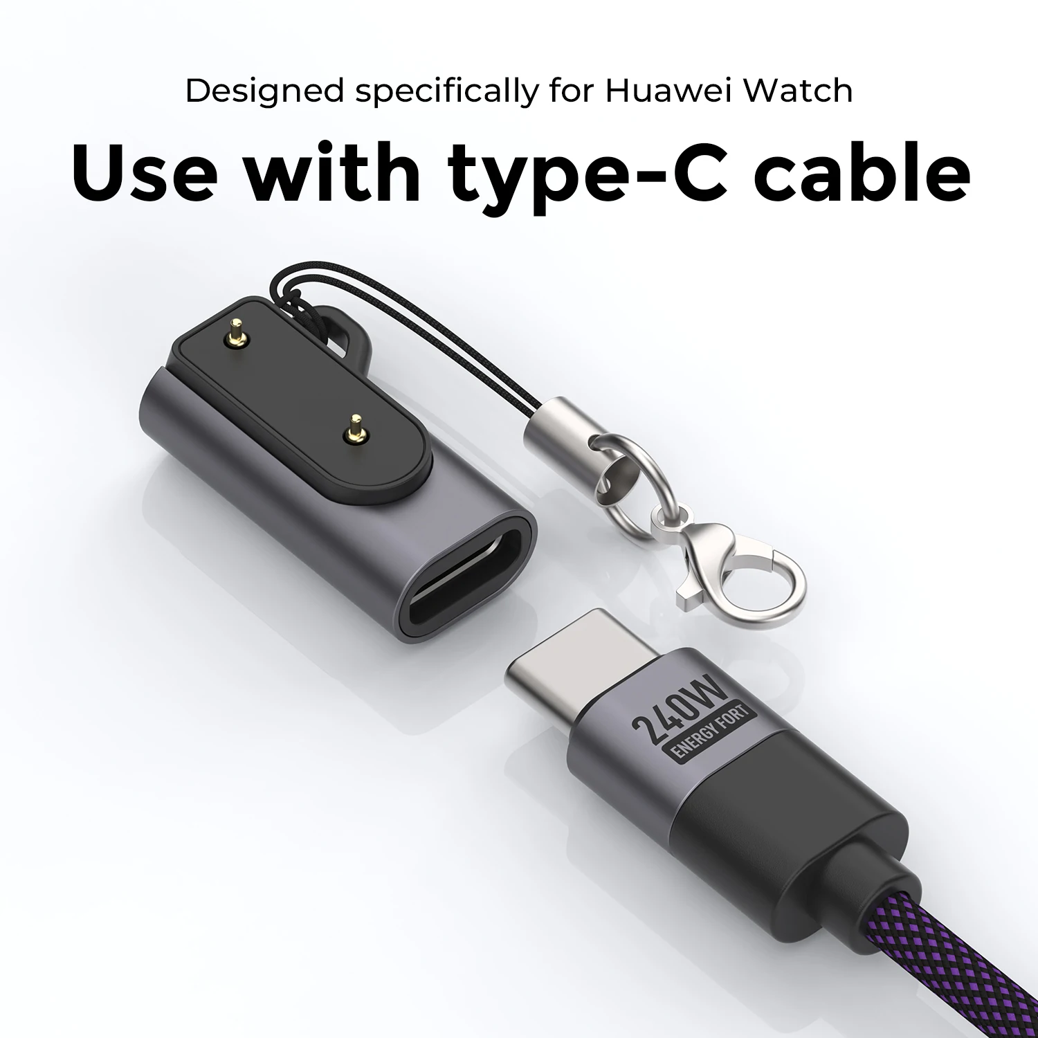 USB-C Charger Smartwatch Charger Adapter Type-C Charging Cable for Huawei Band 11/10/9/8/7 Fit3 Watch 5X Pro/5X/5 Pro/5/4 Pro/4X