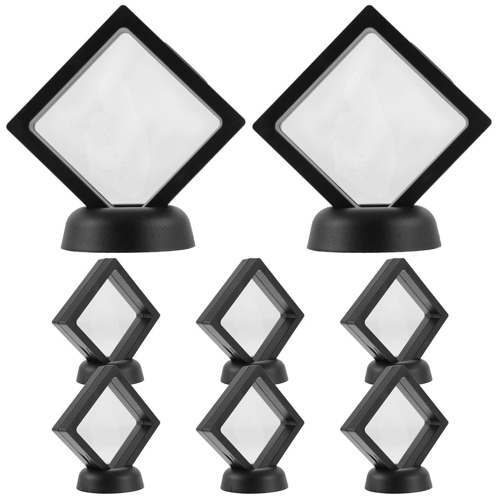 

Stands Picture Case Tile Display Cabinet Decorative Floating Frame Desktop Coin for