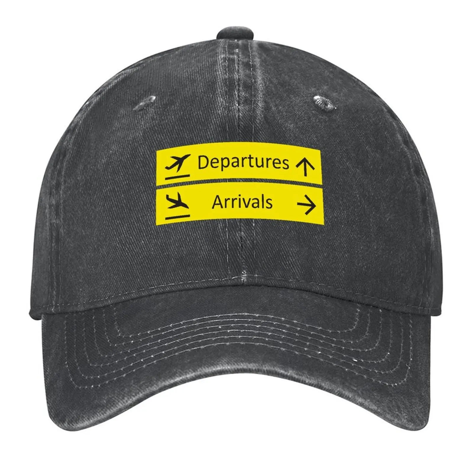 

Departures and Arrivals Airport Sign Baseball Cap Luxury man cap tactical cap Golf Hat summer hat Boy Women's
