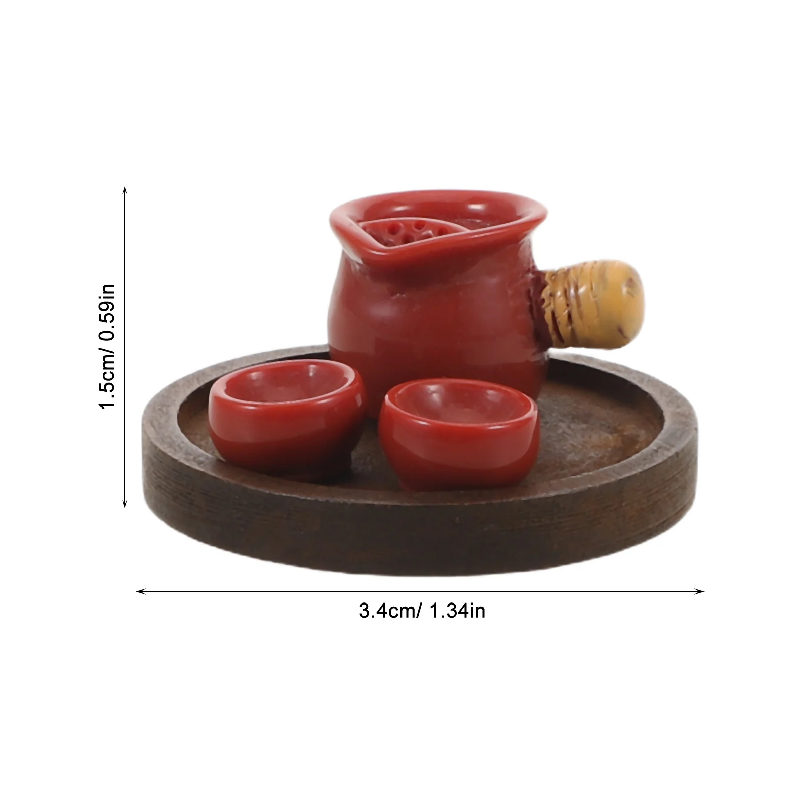 6 مجموعات إبريق الشاي الصغير فنجان شاي مجموعة صينية مصغرة دمية اكسسوارات المطبخ أطباق الطعام أكواب الاطفال التظاهر اللعب