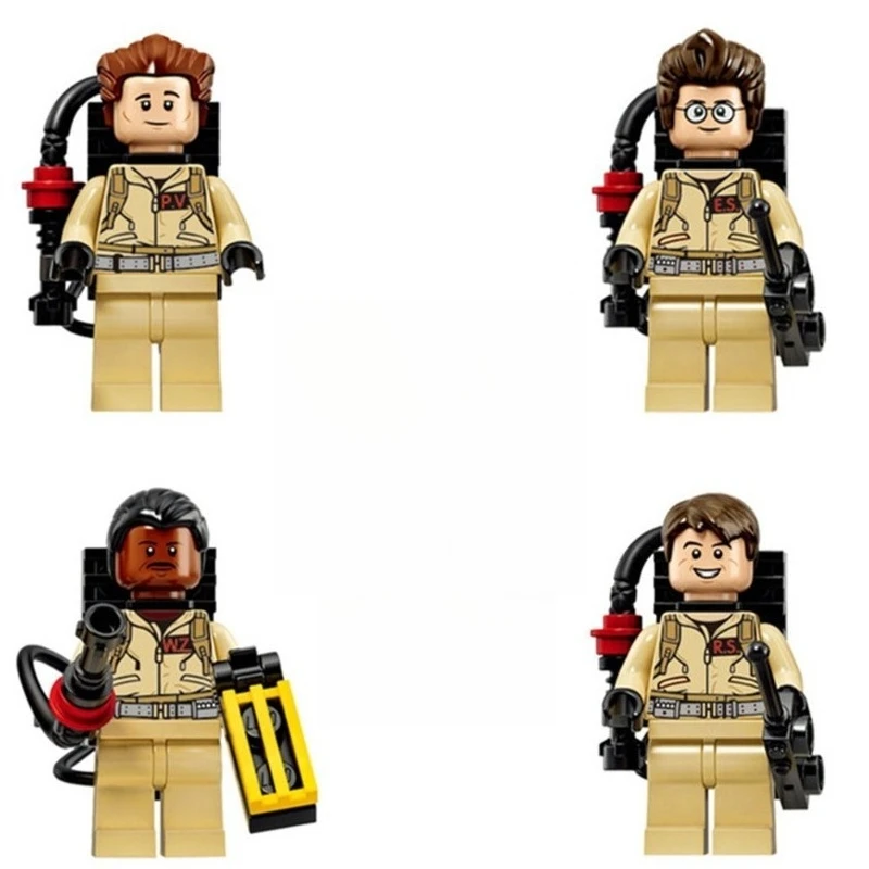Marchandises de commerce extérieur Xinhong X108-111 Ghostbusters Maison du Diable, jouets miniatures en blocs de construction à assembler, vente en gros en sacs