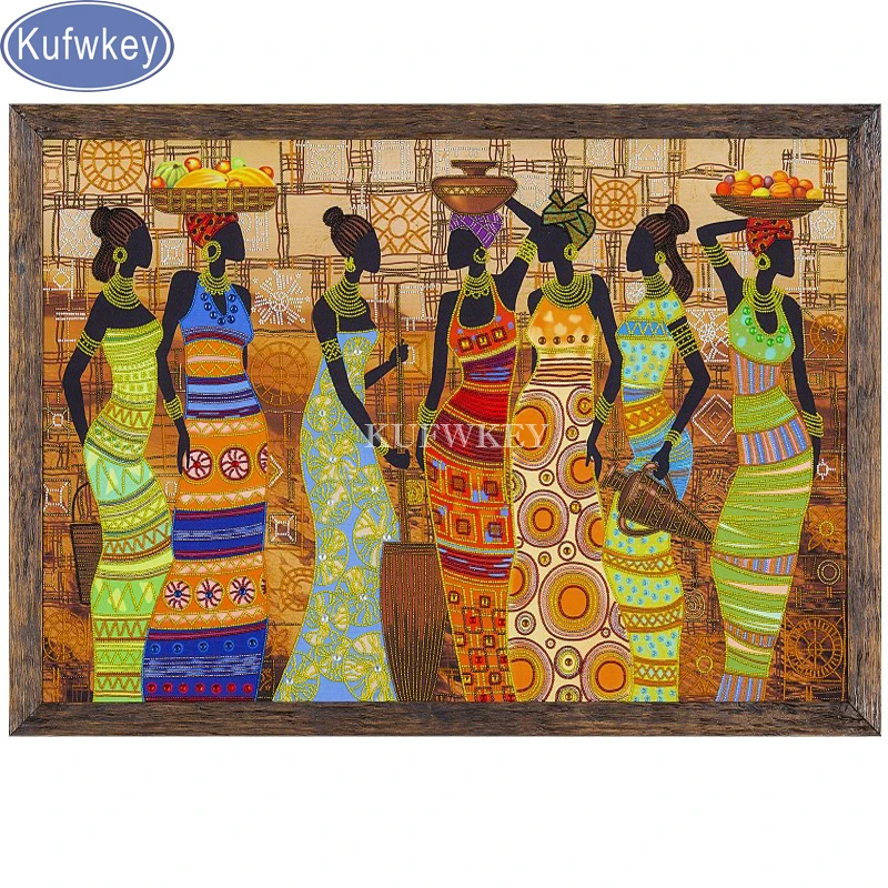 DIY Diamond Painting kits Africa woman Full sqaure&round Diamond Embroidery Mosaic cross stitch needlework home decor