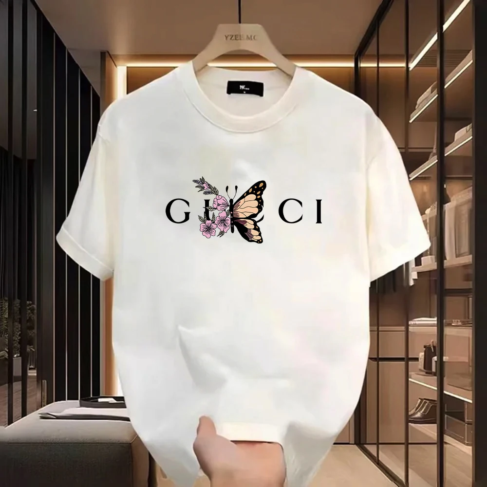 Summer Women Graphic T Shirts Ultimate Cotton Harajuku Y2k Cloth Female Designer Classic Soft Breathable Oversize Luxury Tee