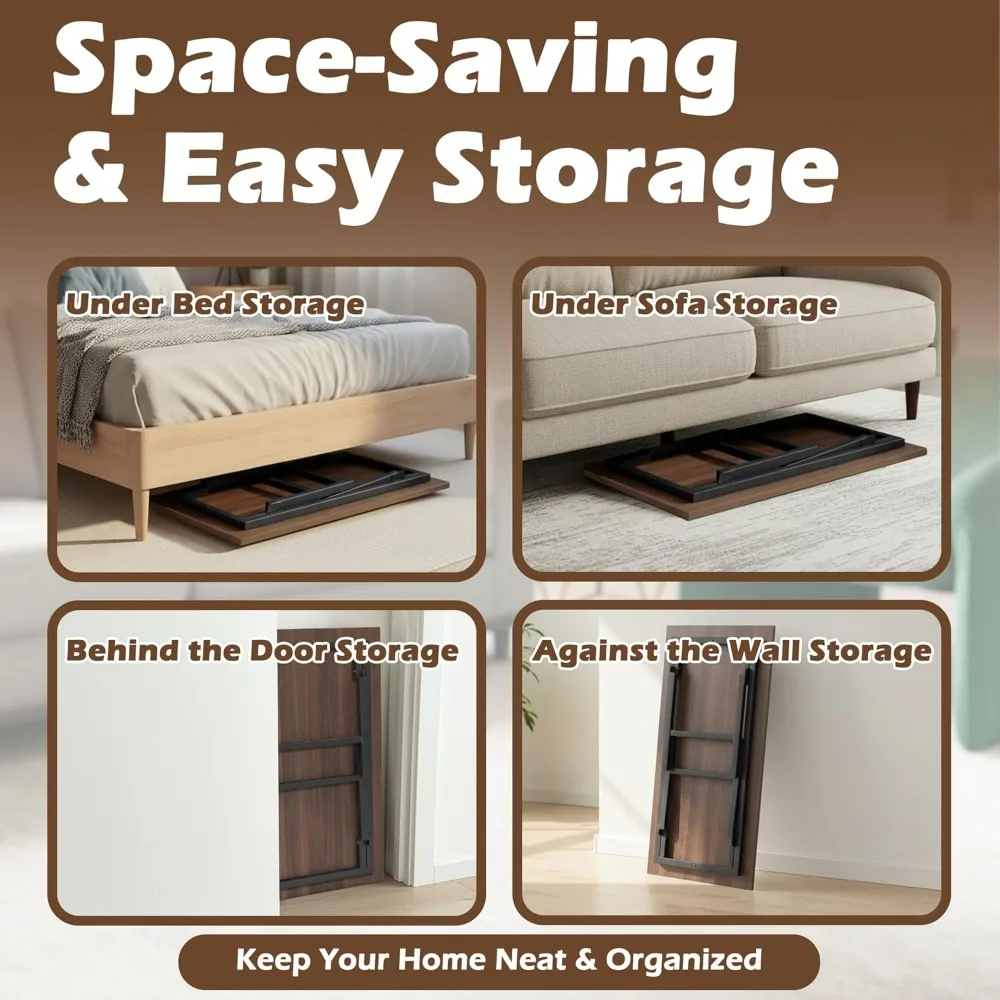 طاولة القهوة، طاولة أرضية محمولة للجلوس على الأرض، طاولة قهوة حديثة لمنتصف القرن، طاولة أرضية قابلة للطي لـ Li