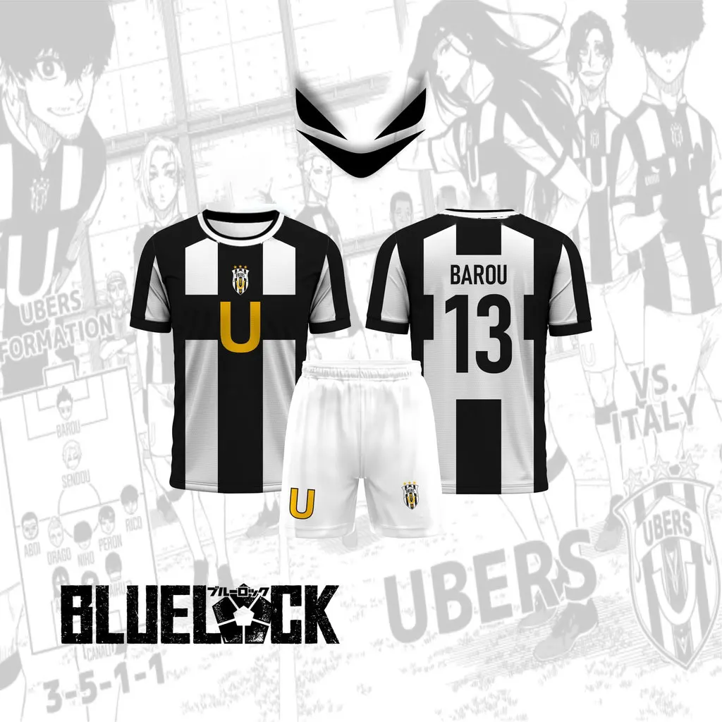 เสื้อยืดลายเต็มตัวแบบฟูลพิ้นท์ สำหรับคอสเพลย์ Uber Uniform จาก Blue Lock 2023 รีวิวจริงจากผู้ใช้งานจริง