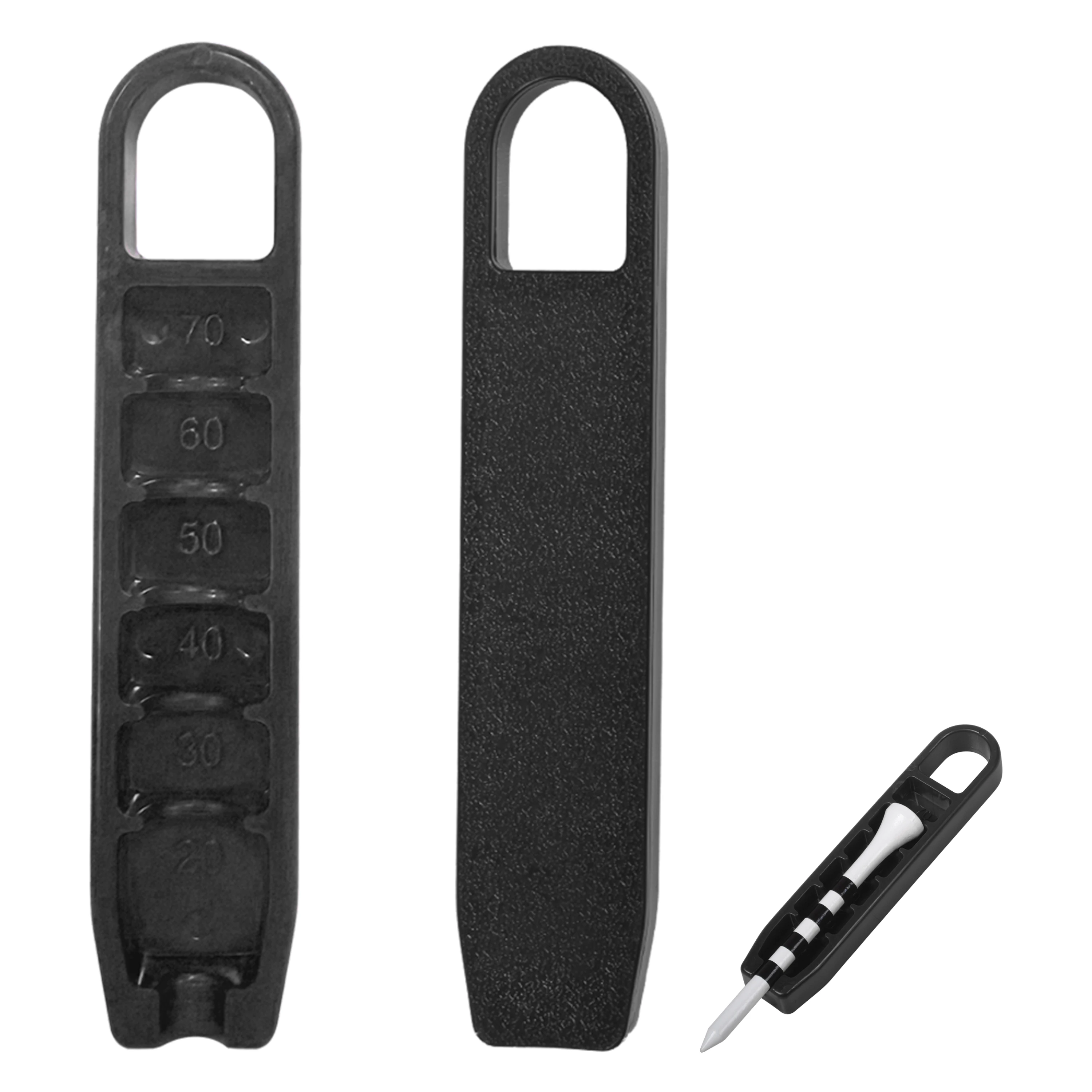 Golf Accessories Tee Height Setter Adjustable Alignment Tool Fits Multiple Tee Types Portable Practice Aid