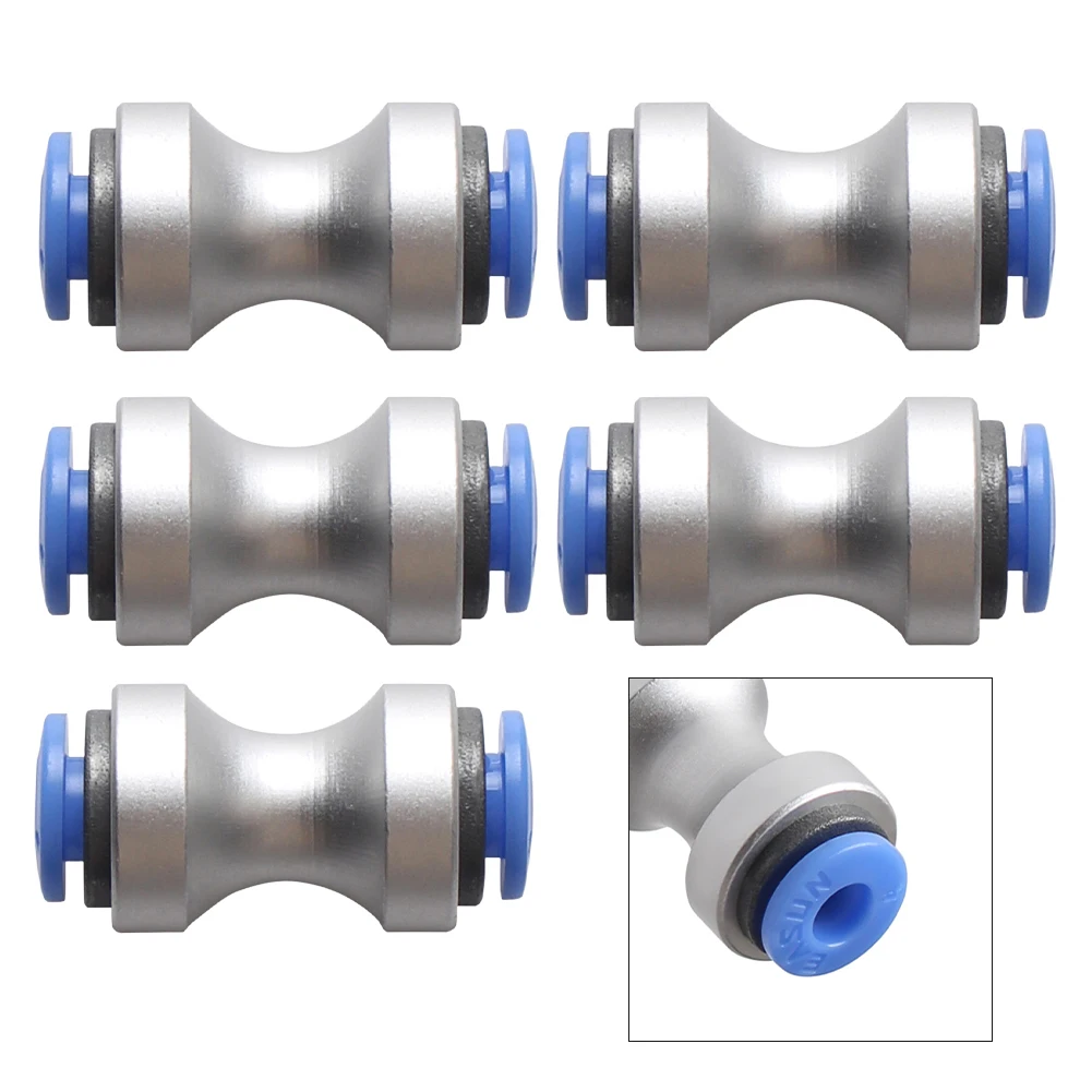 

5PCS PTFE Material Pipe Interface 8x6x2cm High Temperature Resistance -190°C To 260°C P1PP1SX1X1CX1E PTFE Tubing Connectors