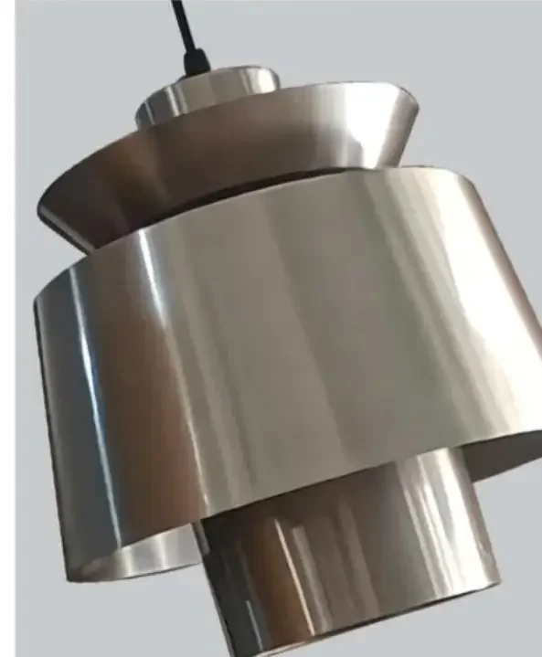 Modern Industrial style stainless steel pendant lamp, silver spotlight, restaurant, café, decorative pendant light