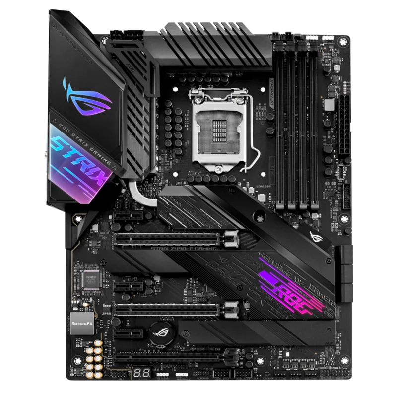 اللوحة الأم ASUS ROG STRIX Z490-E GAMING LGA 1200 (Intel 10th Gen) Intel Z490 (WiFi 6) SATA 6 جيجابايت/ثانية ATX Intel