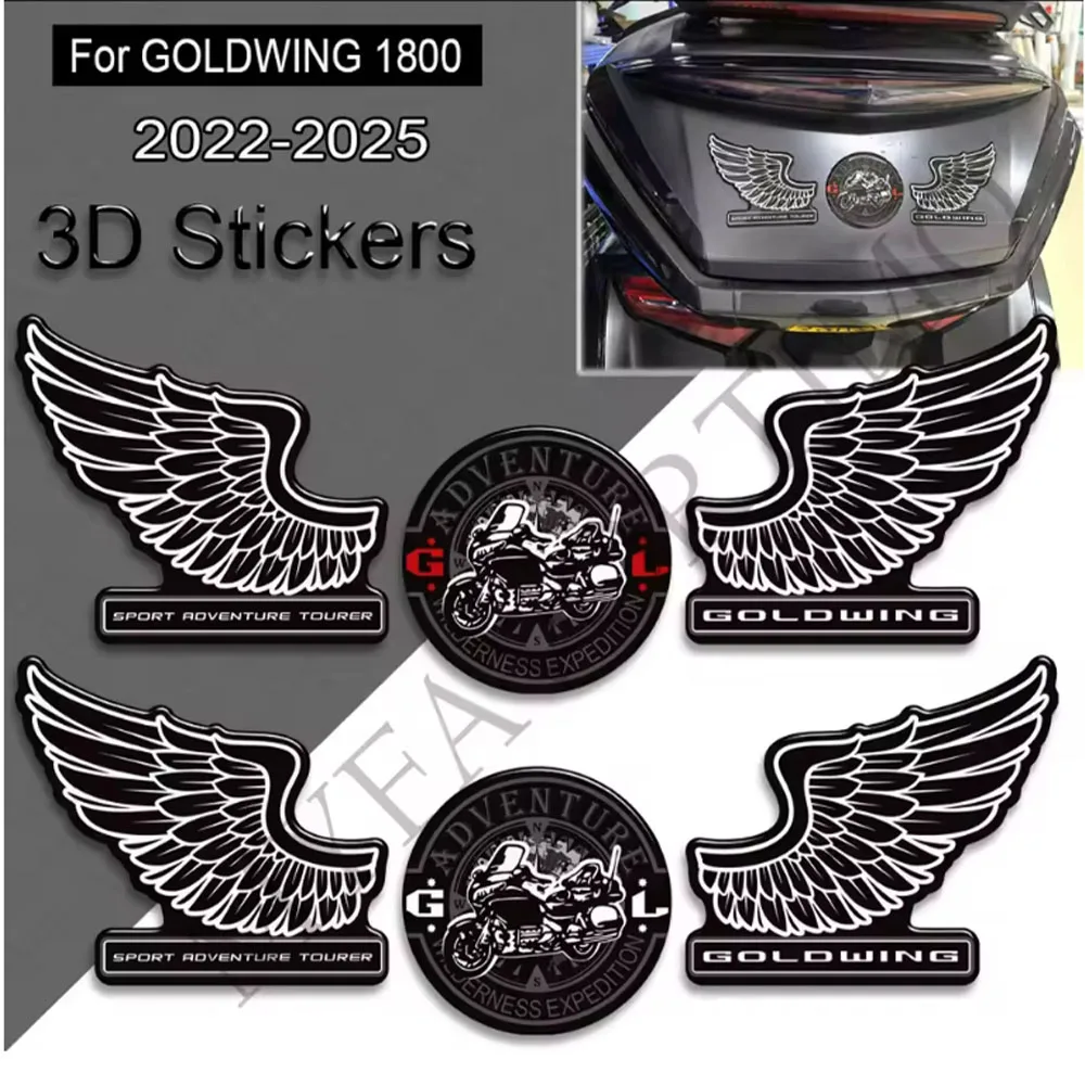 

For Honda Goldwing Gold wing GL1800 LG 1800 F6B Tour Fairing Fender Tank Pad Gas Fuel Oil Protector Set Body Stickers 2022-2025