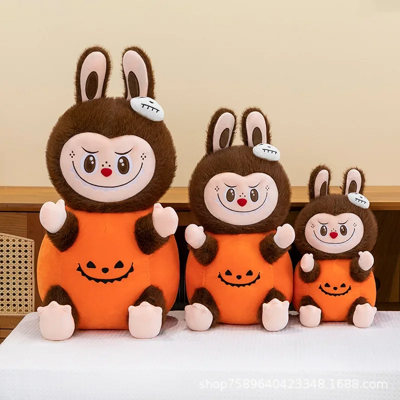 Jouet en peluche Labubu pour enfants, Aliments, monstre, carnaval, dessin animé mignon, beurre, décoration de bureau, Halloween, cimetière Kawaii, cadeau pour enfants, 60cm