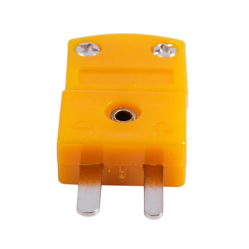 10Pcs RTD Circuits K Type Temperature Sensor Thermocouple Plugs Yellow