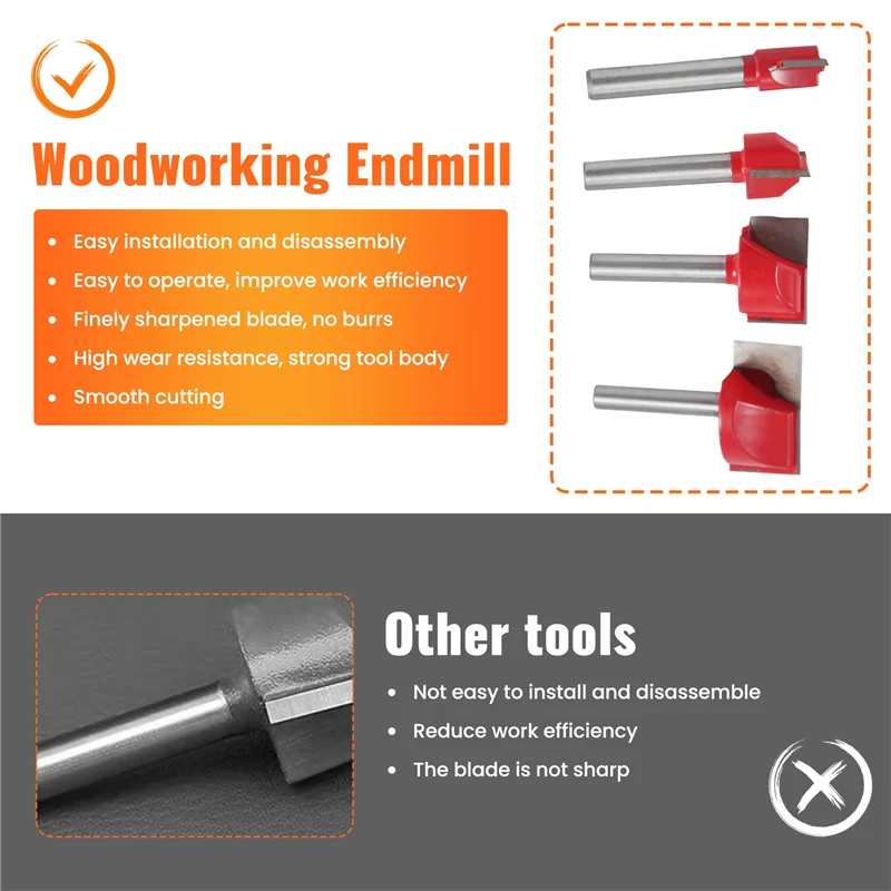 

ABRM-4 шт., гравировальная фреза для очистки дна, фрезы с ЧПУ по дереву, 10/15/22/30 мм, фреза, концевая фреза для набора фрез по дереву