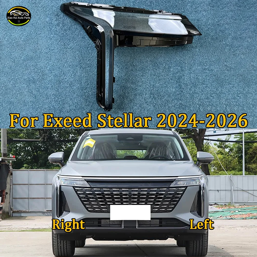 Transparent Headlight Cover Headlamp Shell 2024 2025--2026 For Exeed Stellar Clear Lens Plexiglass Replace Original Lampshade