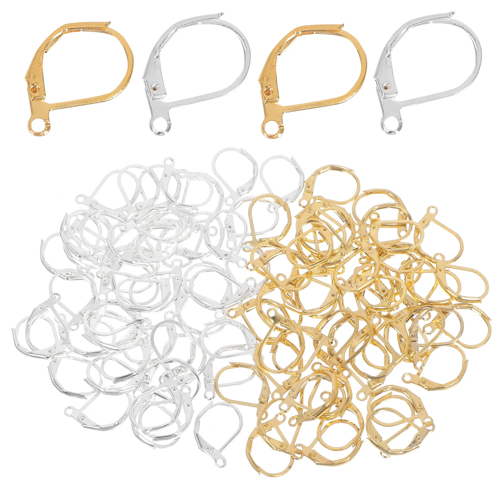 

300 шт., французские крючки для сережек, D-образные эластичные застежки, крючки для сережек, принадлежности для самостоятельного изготовления ювелирных изделий, аксессуары, ювелирные аксессуары