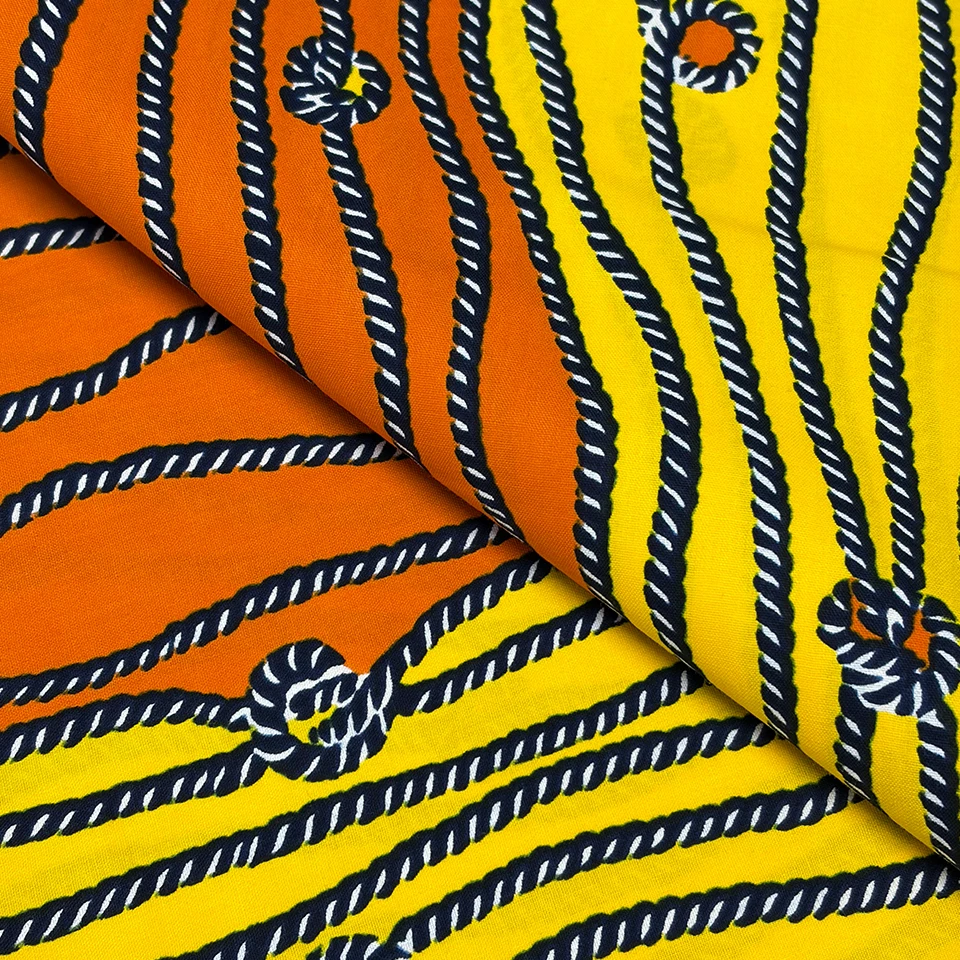 New Dutch batik printed cotton fabric, high quality, 100% pure cotton jacquard design, Ghanaian super batik fabric. view 3