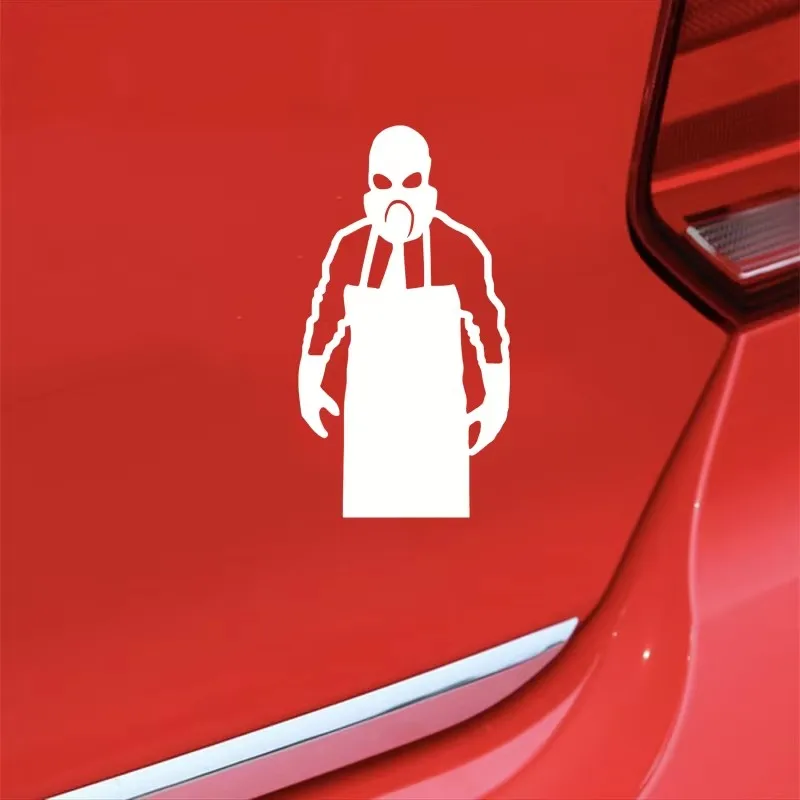 15*8.2 سم قناع الغاز الميثيل مختبر الغريبة تصميم نافذة السيارة الخلفية الوفير دراجة نارية الملحقات الفينيل سيارة ملصق #2