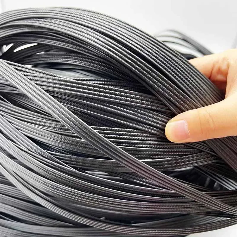 500G 70M Black four-wire flat synthetic rattan woven material, used to weave and repair plastic rattan for chairs, tables, PE