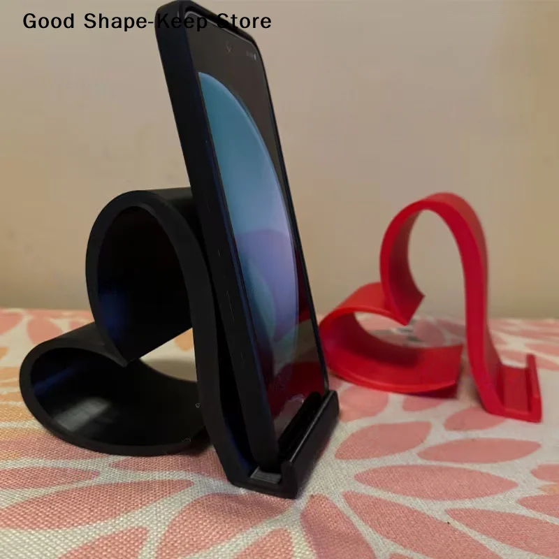 

Креативная 3D-печатная подставка для мобильного телефона в форме сердца, универсальная, для дома и офиса, настольное украшение, подарок на День рождения и День святого Валентина