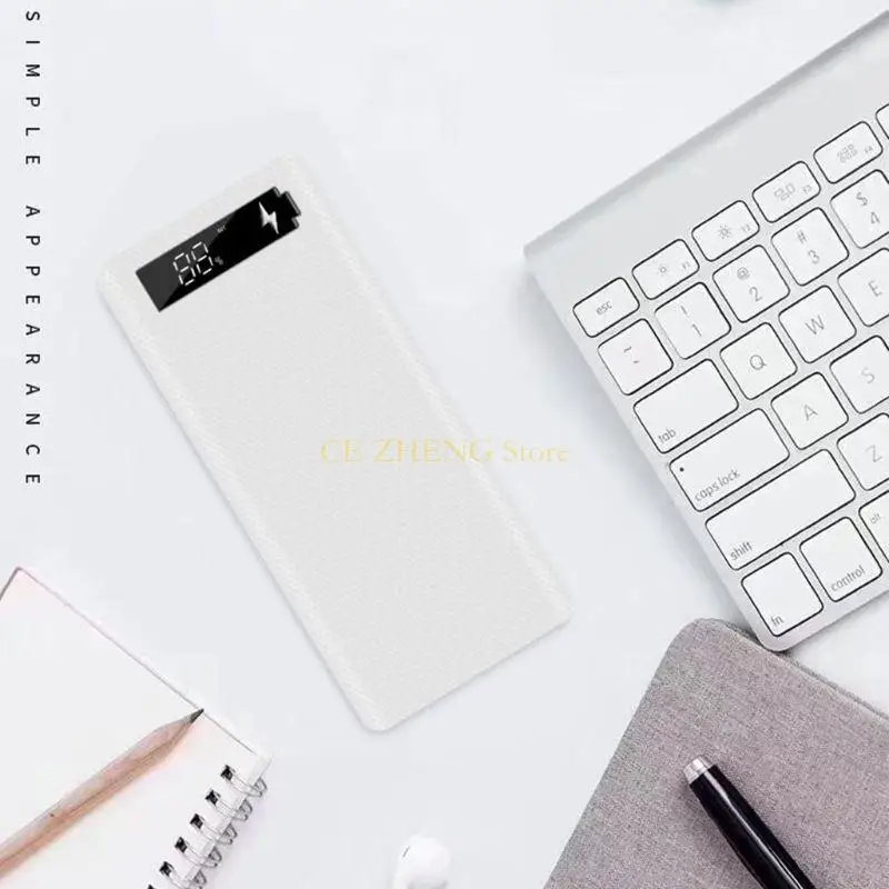 Exibição LCD E56B 10x 18650 Casa carregamento bateria Caixa alimentação alimentação Habitação