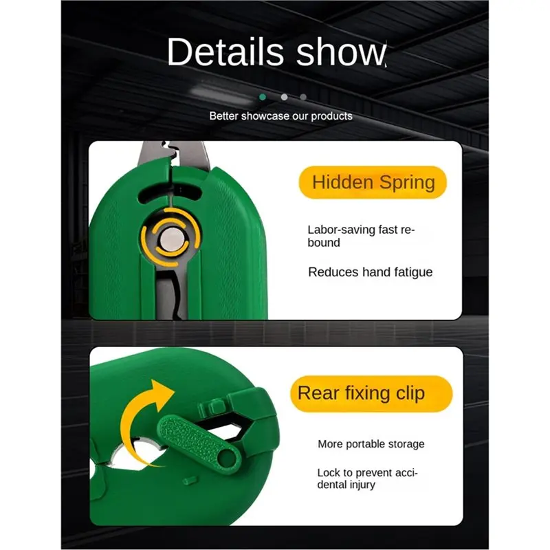 Tang Kabel Listrik ABVC Multifungsi AWG Portabel untuk Kabel Jaringan Rumah Tangga